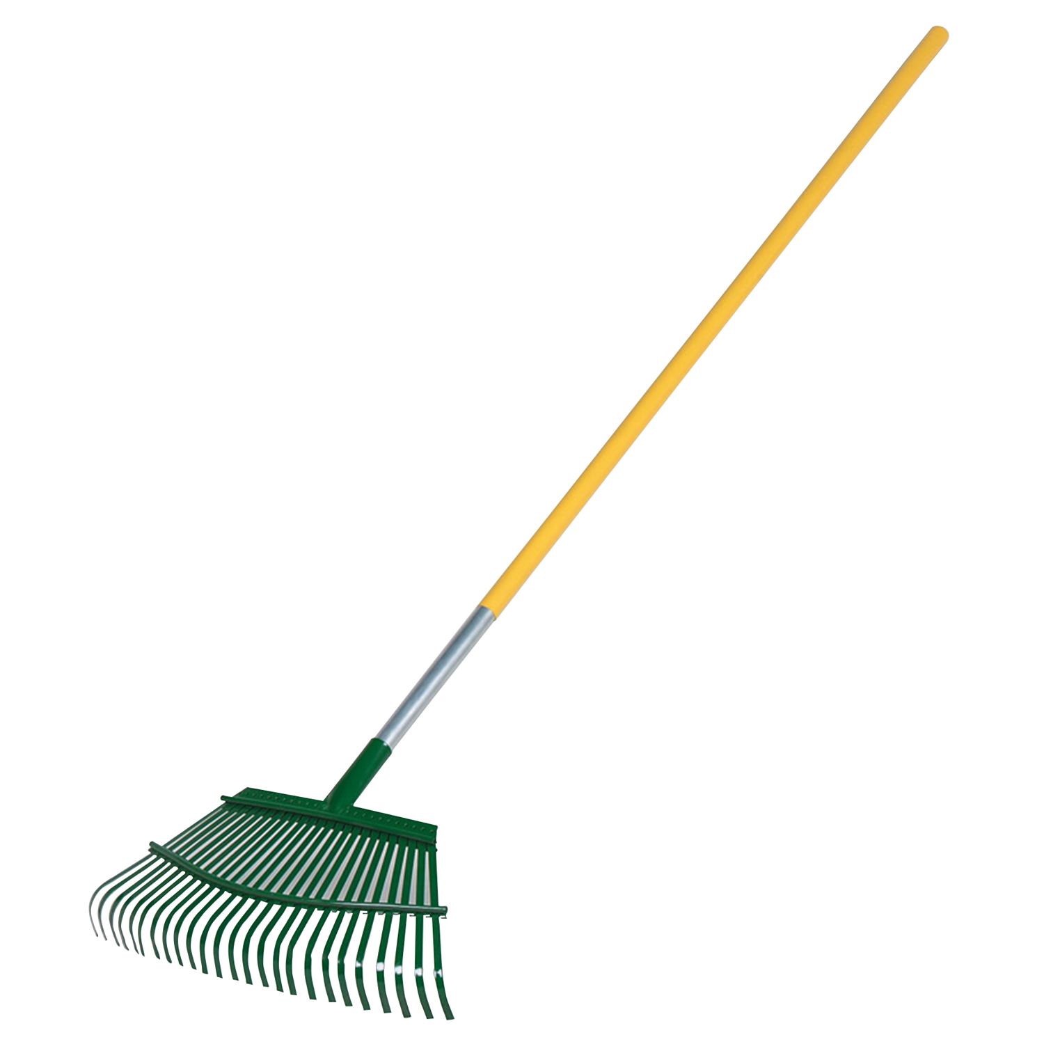 Flexrake 58 in. 25 Tine Steel Lawn Rake Aluminum Handle - Intensery