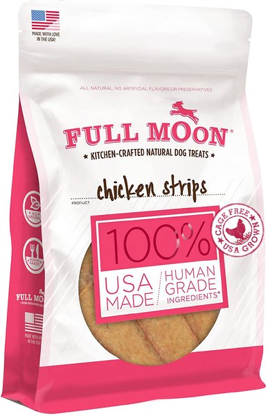 Full Moon Chicken Strips Grain-Free Dog Treats - Intensery