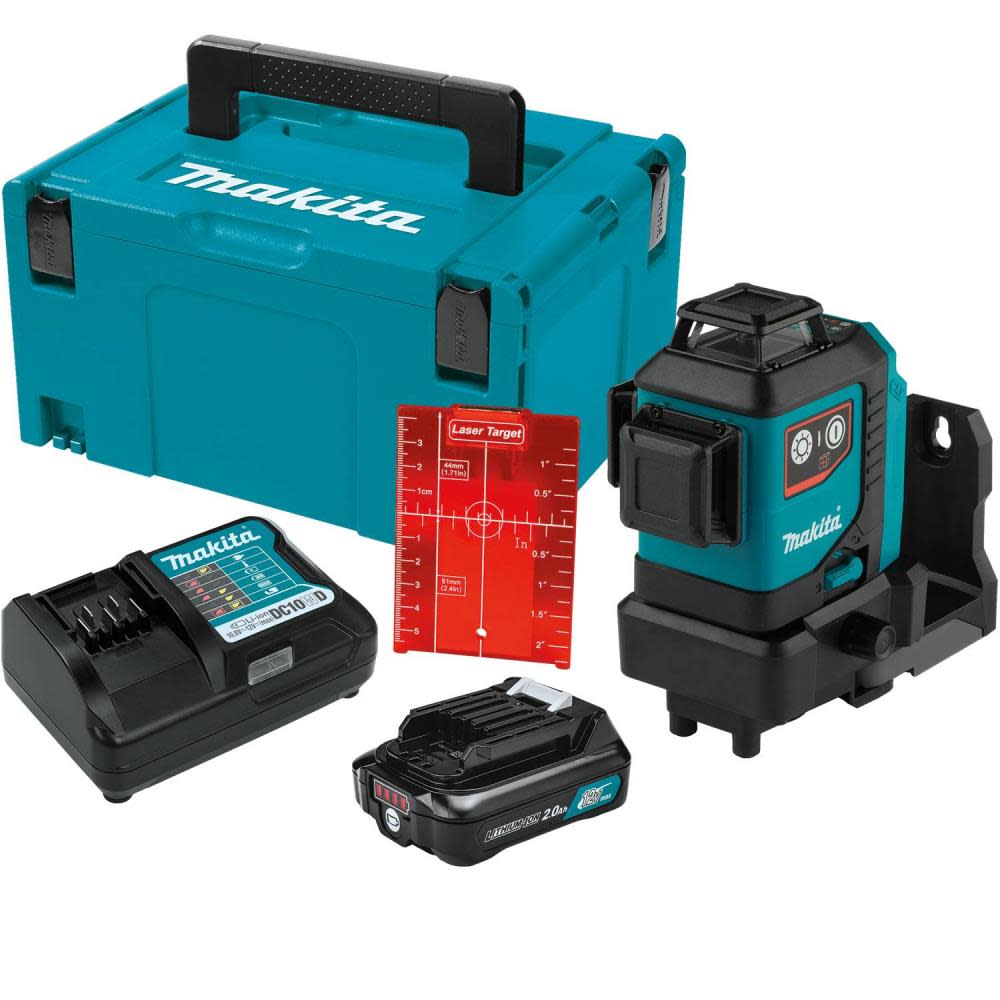 Makita 12V max CXT Self Leveling 360 3 Plane Red Laser Kit SK700DNAJ from Makita - Intensery