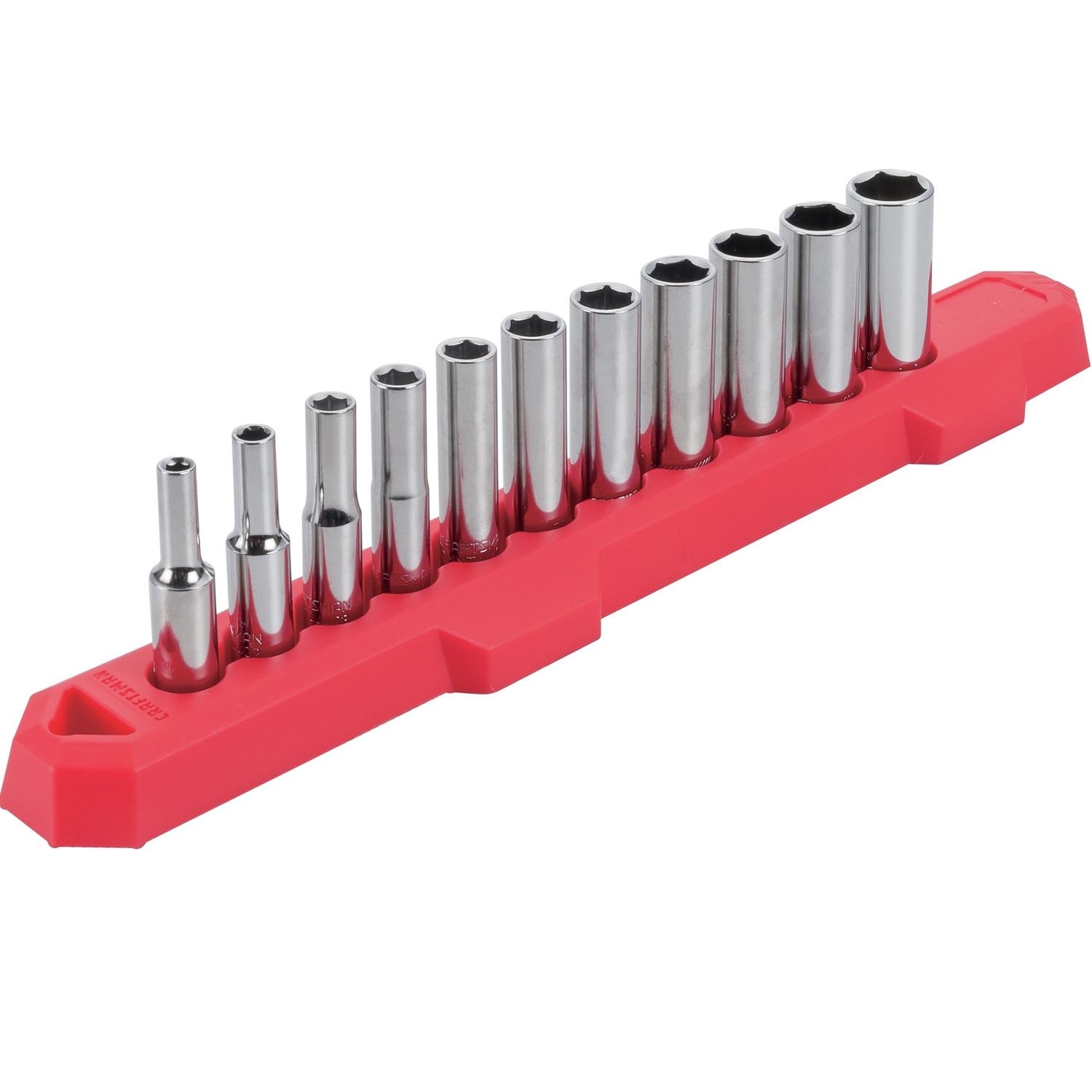 Craftsman 1/4 in. drive Metric 6 Point Deep Socket Set 11 pc - Intensery