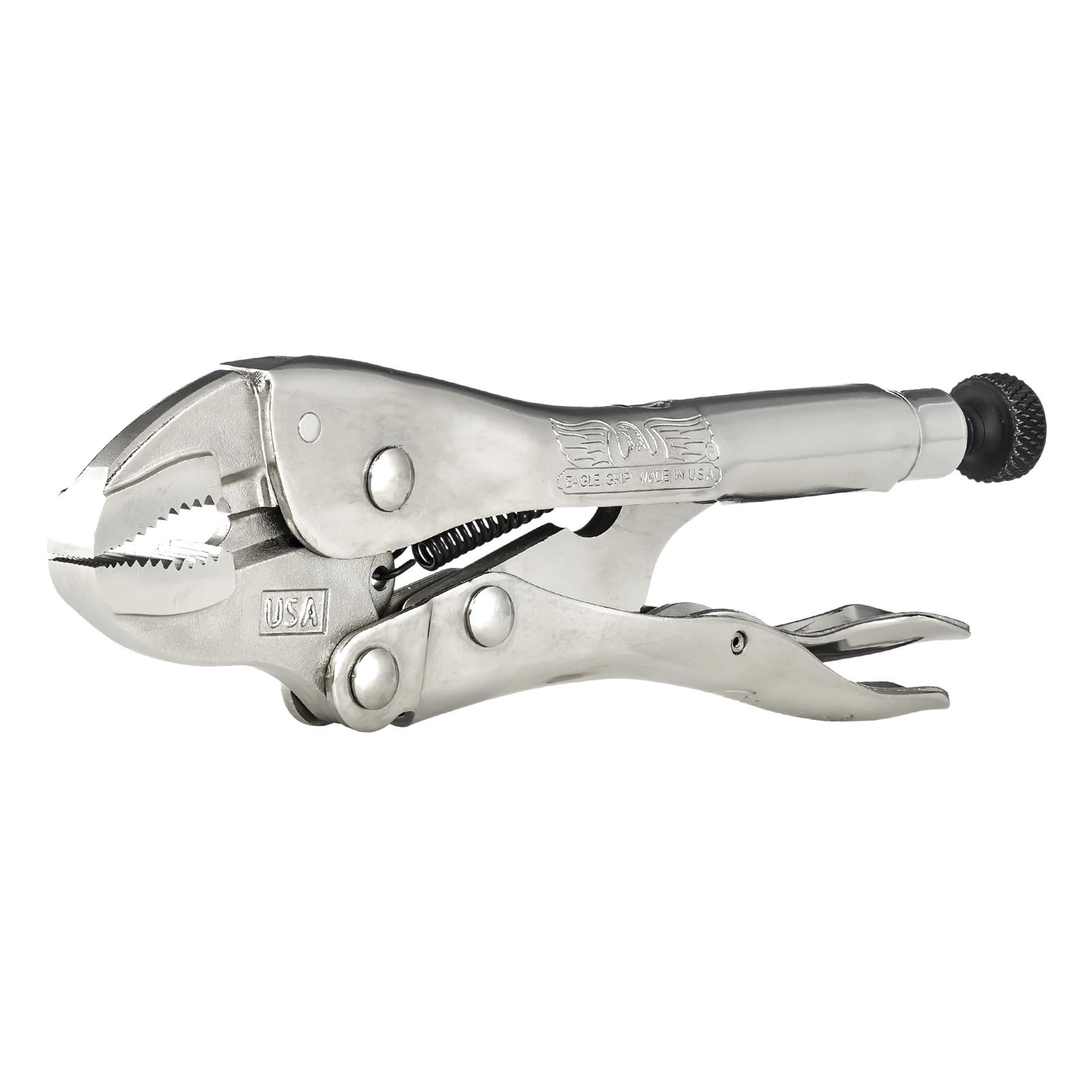 Malco Products LP10WC Malco Eagle Grip Curved Jaw Wire Cutting Locking Pliers - Intensery