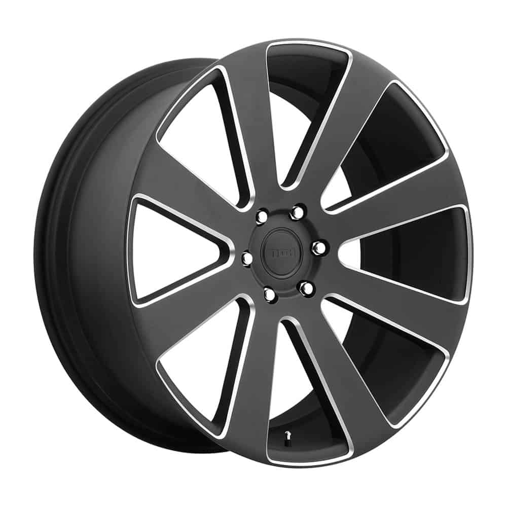 DUB 1PC S187 8-BALL S187 24X10 6X5.5 MT-BLK-MIL 20MM - Intensery