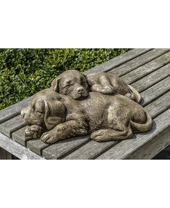 Campania International Nap Time Puppies Garden Statue - Intensery
