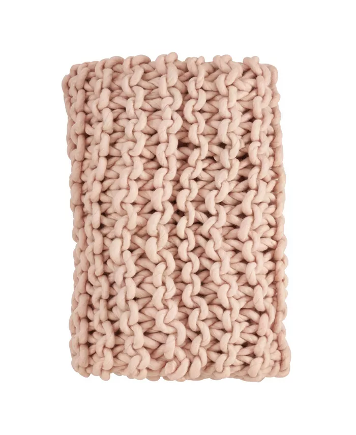 Saro Lifestyle Chunky Knit Throw - Intensery