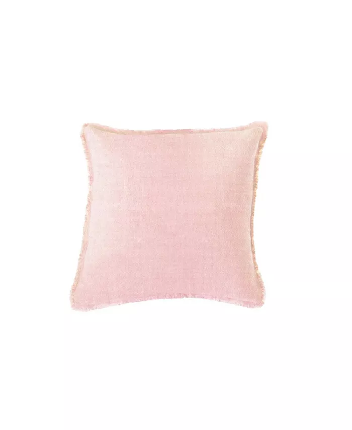 Anaya Home Light Pink Linen Down Euro Pillow - Intensery