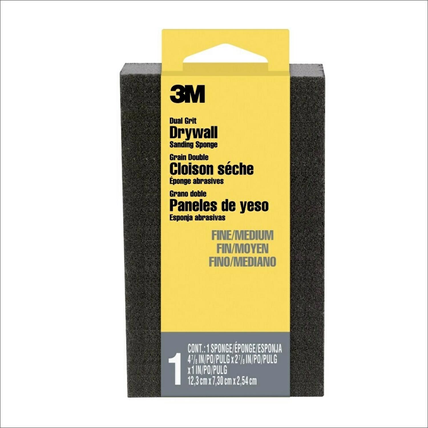 3M 4-7/8 in. L X 4-7/8 in. W X 1 in. Assorted Sanding Sponge - Intensery
