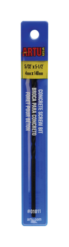 ARTU 5/32 in. X 5-1/2 in. L Tungsten Carbide Tipped Multi-Purpose Drill Bit 1 pc - Intensery