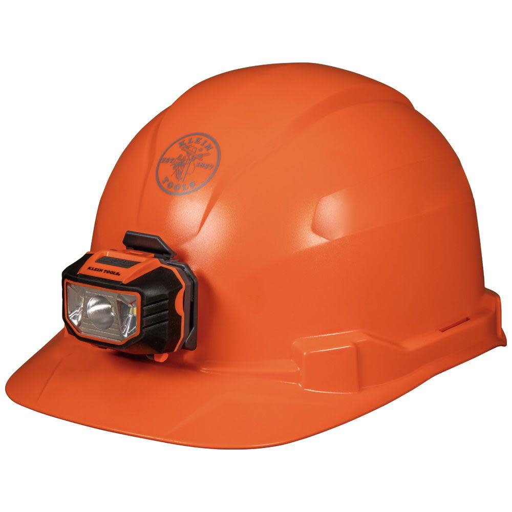 Klein Tools Hard Hat Non-vented with Headlamp Orange 60900K from Klein Tools - Intensery