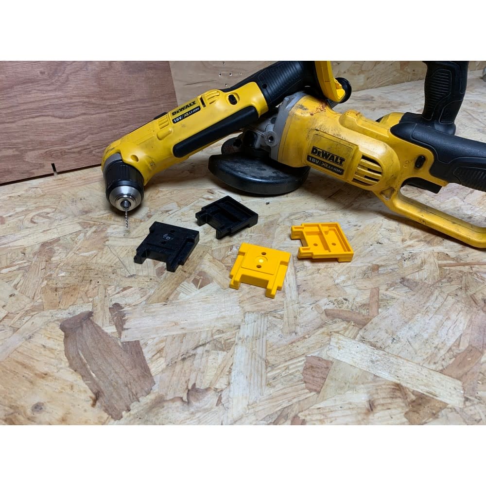StealthMounts Tool Mount DEWALT 18V 20V XR Tools Black 4pk - Intensery