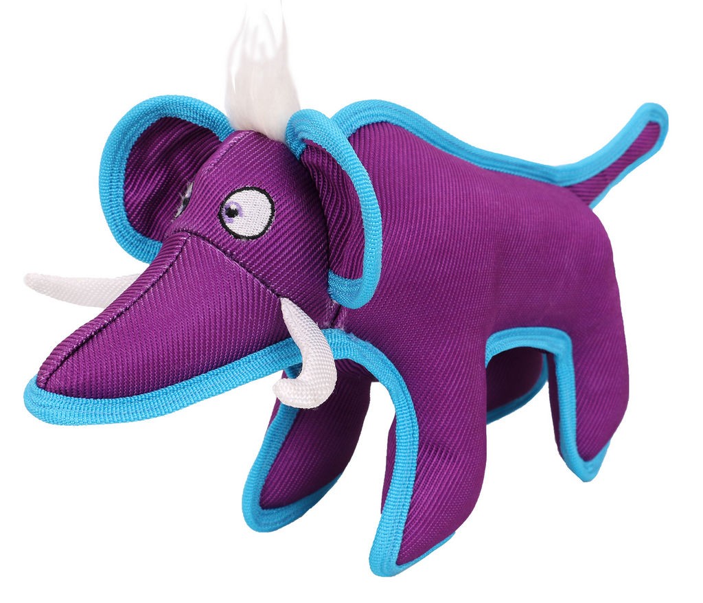 Pet Life Animal Dura-Chew Reinforce Stitched Durable Water Resistant Plush Chew Tugging Dog Toy in Purple (One Size) - Pet Life DT37PL - Intensery
