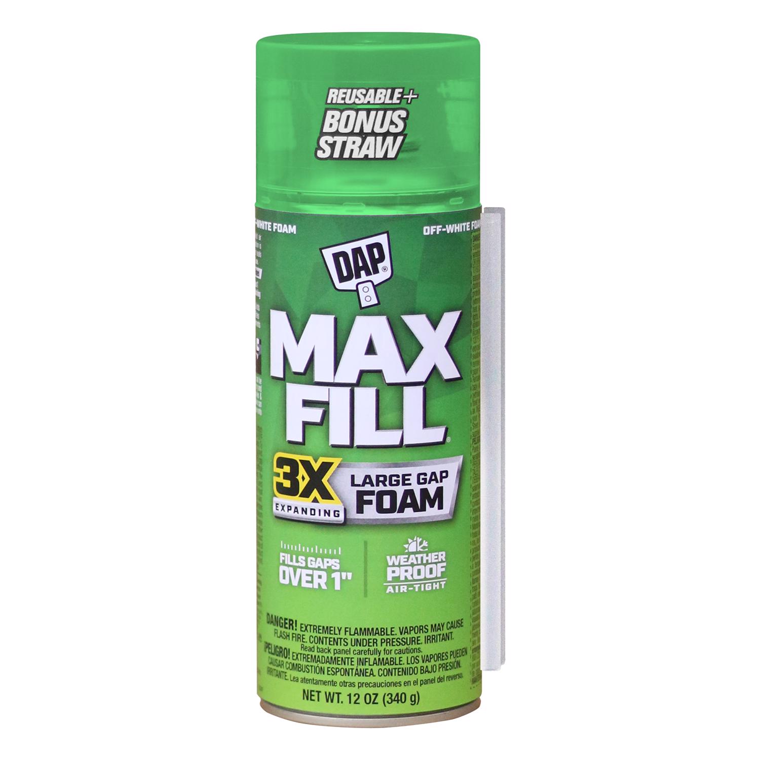 Touch \u0027n Foam Max Fill Tan Polyurethane Foam Expanding Sealant 12 oz - Intensery