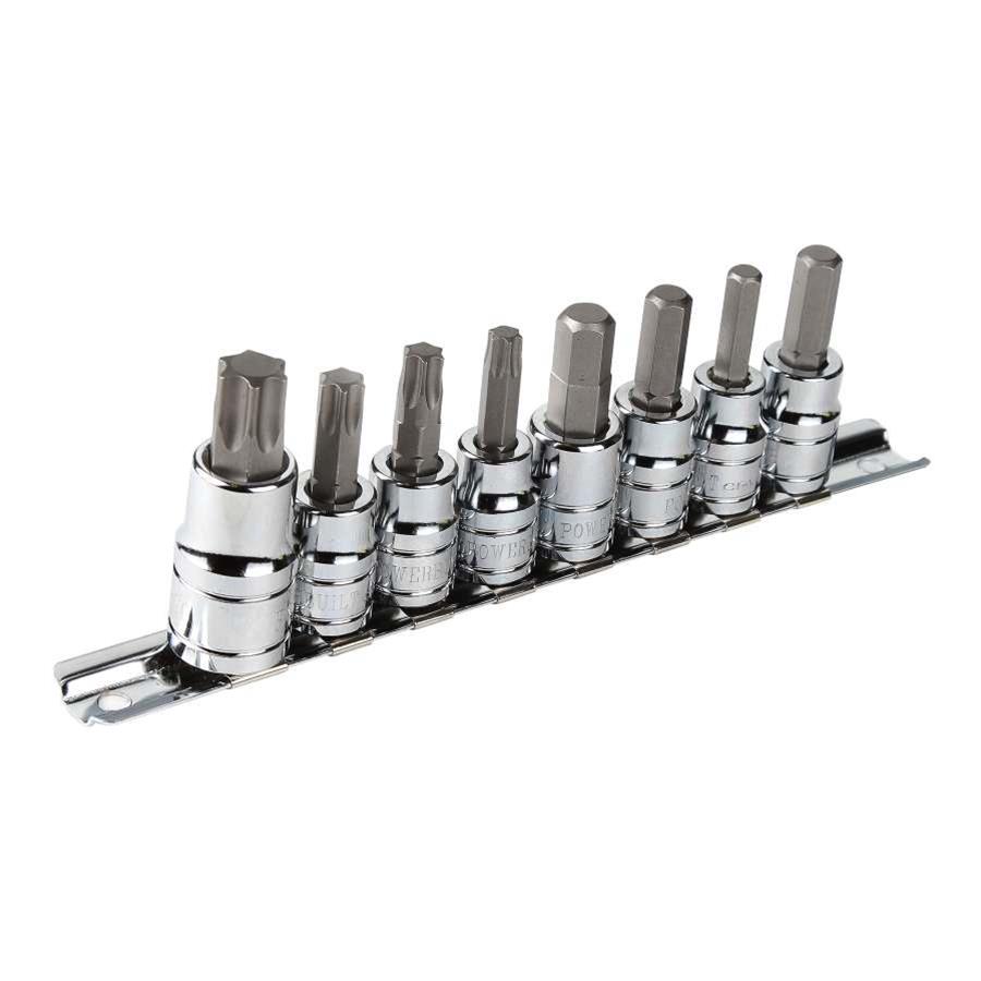 Powerbuilt Tools 940569 Powerbuilt 8-Piece Disc Brake Caliper Bit Socket Sets - Intensery