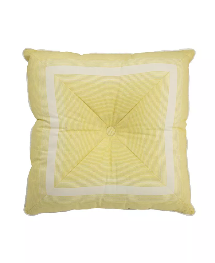 Waverly Paisley Verveine Tufted Stripe Decorative Accessory Pillow - Intensery