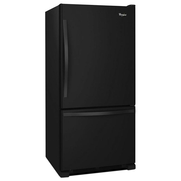 21.9 cu ft Bottom Freezer Black Refrigerator - Intensery
