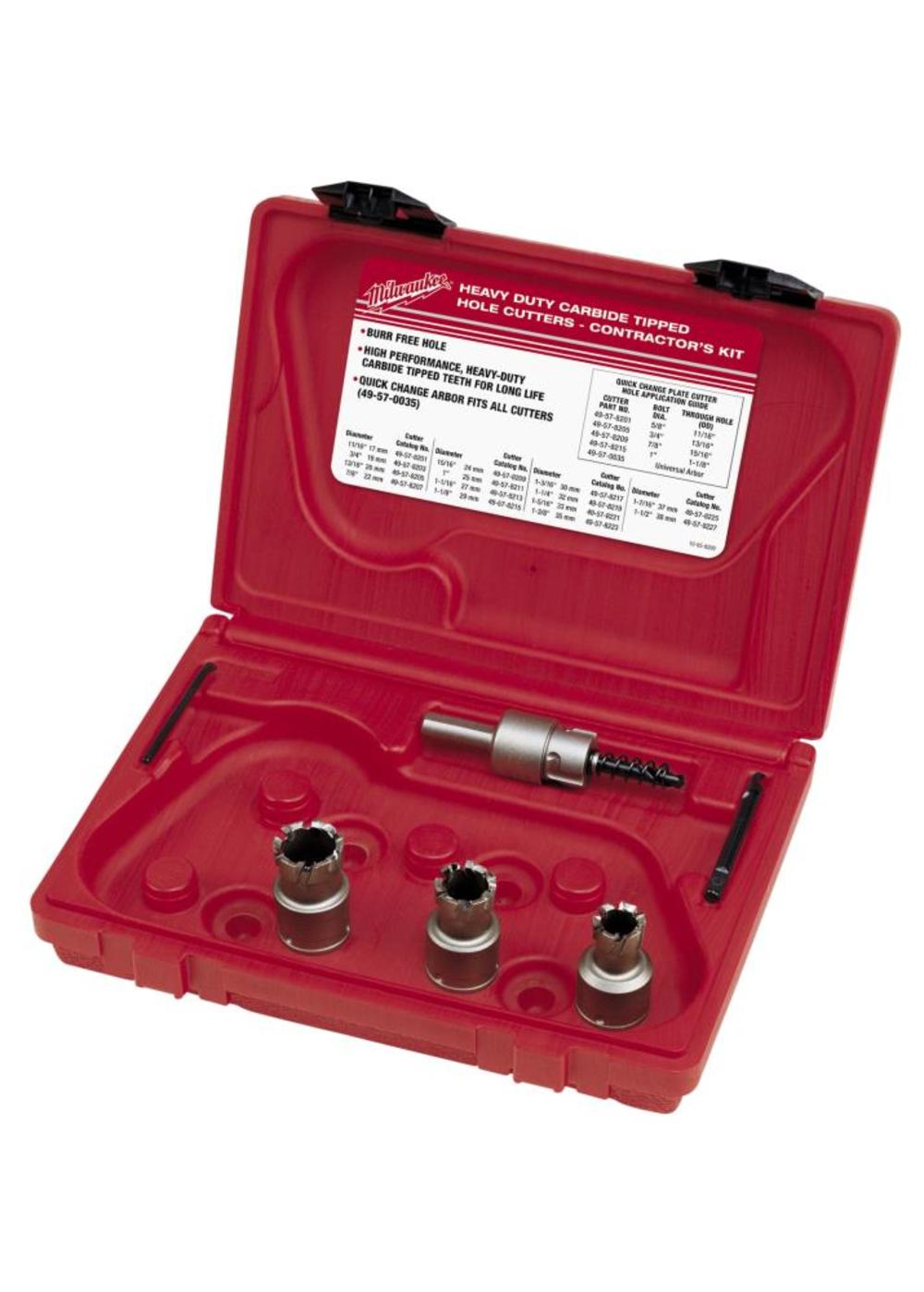 Milwaukee Contractor's Steel Plate Carbide Cutter Kit 5PC 49-22-8200 from Milwaukee - Intensery
