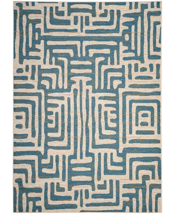 Safavieh Amsterdam 106 Ivory and Light Blue Area Rug Collection - Intensery