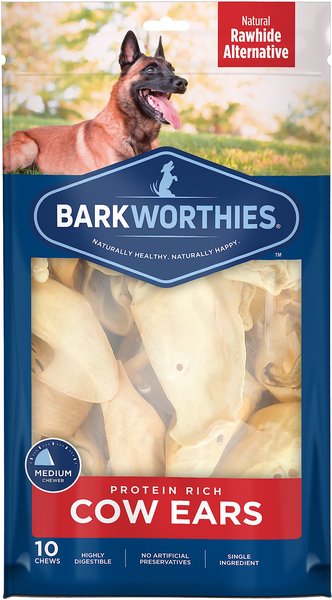 Barkworthies Cow Ears Dog Treats - Intensery