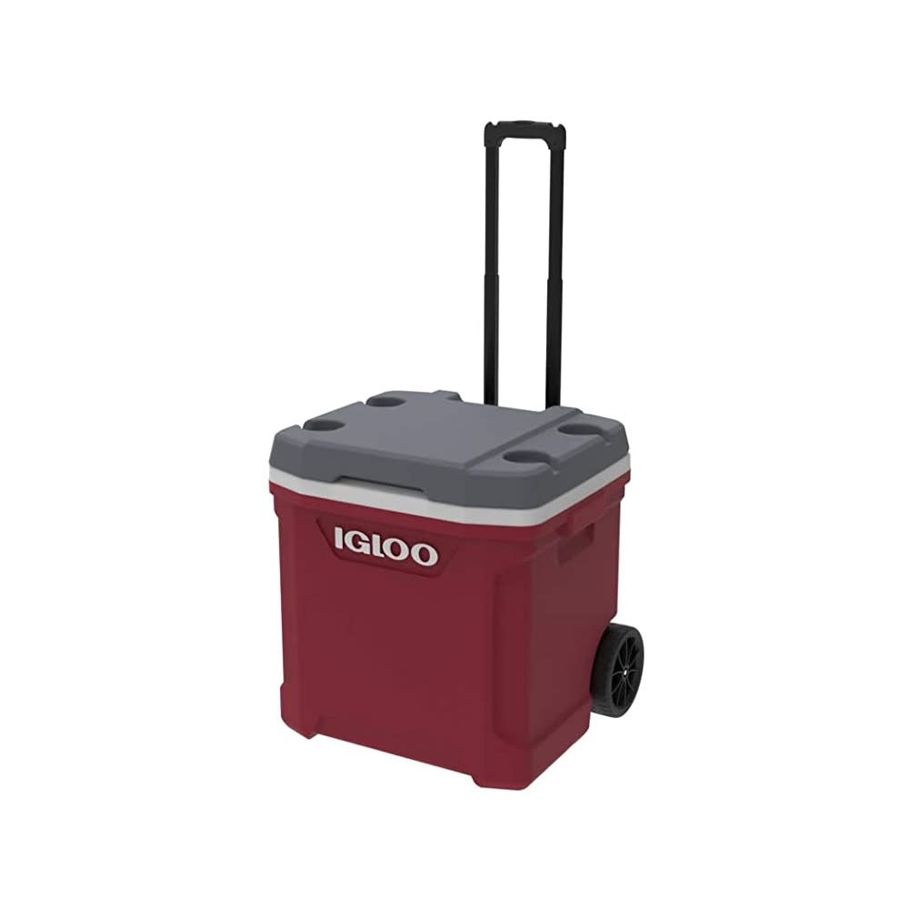 Igloo Latitude 30 Roller Cooler Industrial Red/Meteorite 30qt - Intensery
