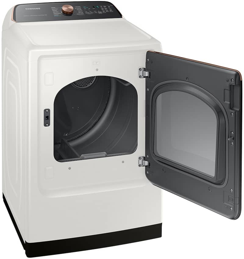 7.4 Cu. Ft. Ivory Smart Gas Dryer With Steam Sanitize+ - Intensery