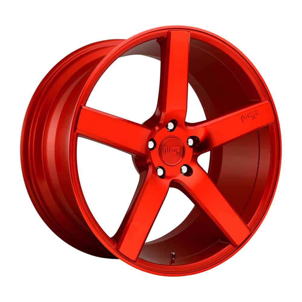 Niche 1PC M187 MILAN M187 20X8.5 5X4.5 GL-RED 35MM - Intensery