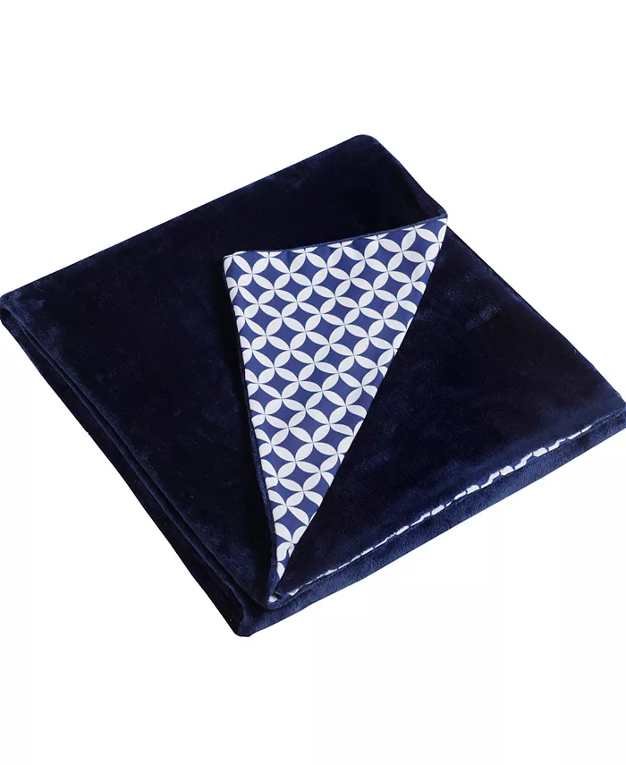 DreamLab Soft Microfiber Geometric Weighted Blanket Cover - Intensery
