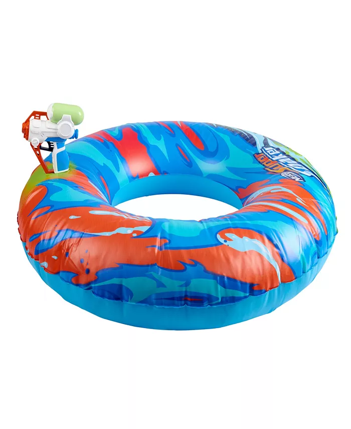 Nerf Super Soaker Hydro Battle Cruiser Ride-on by Wowwee Inflatable Pool Float with Built-In Pool-Fed Mega Water Blaster - Intensery