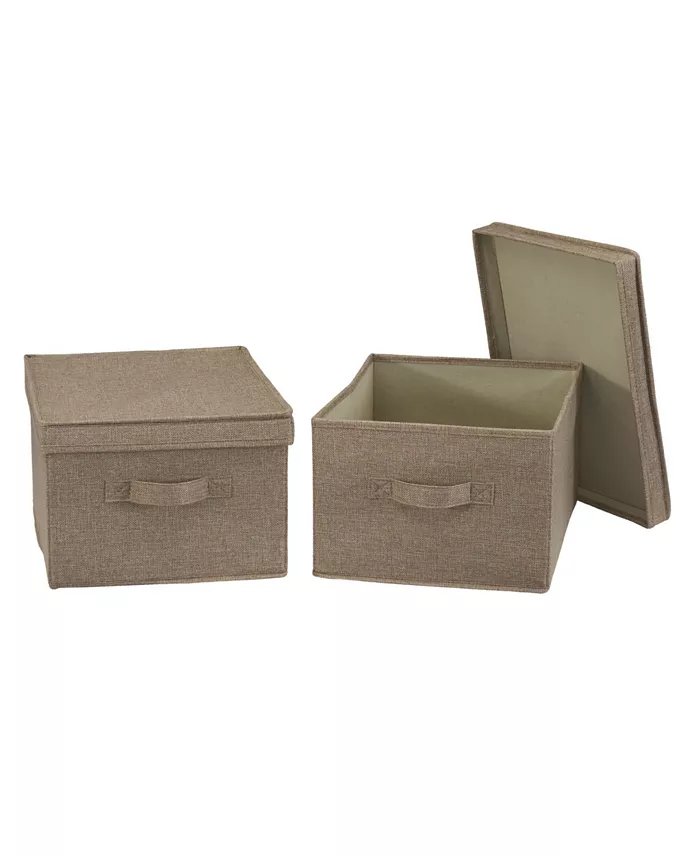 Household Essentials Large Fabric Storage Bins， Set of 2 - Intensery