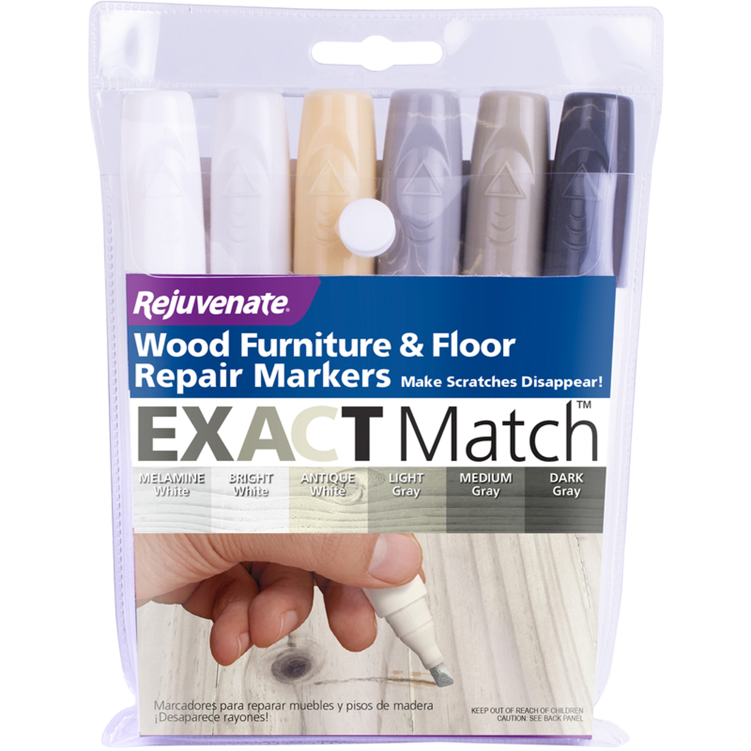Rejuvenate Assorted Wood Furniture \u0026 Floor Repair Markers 6 pk - Intensery