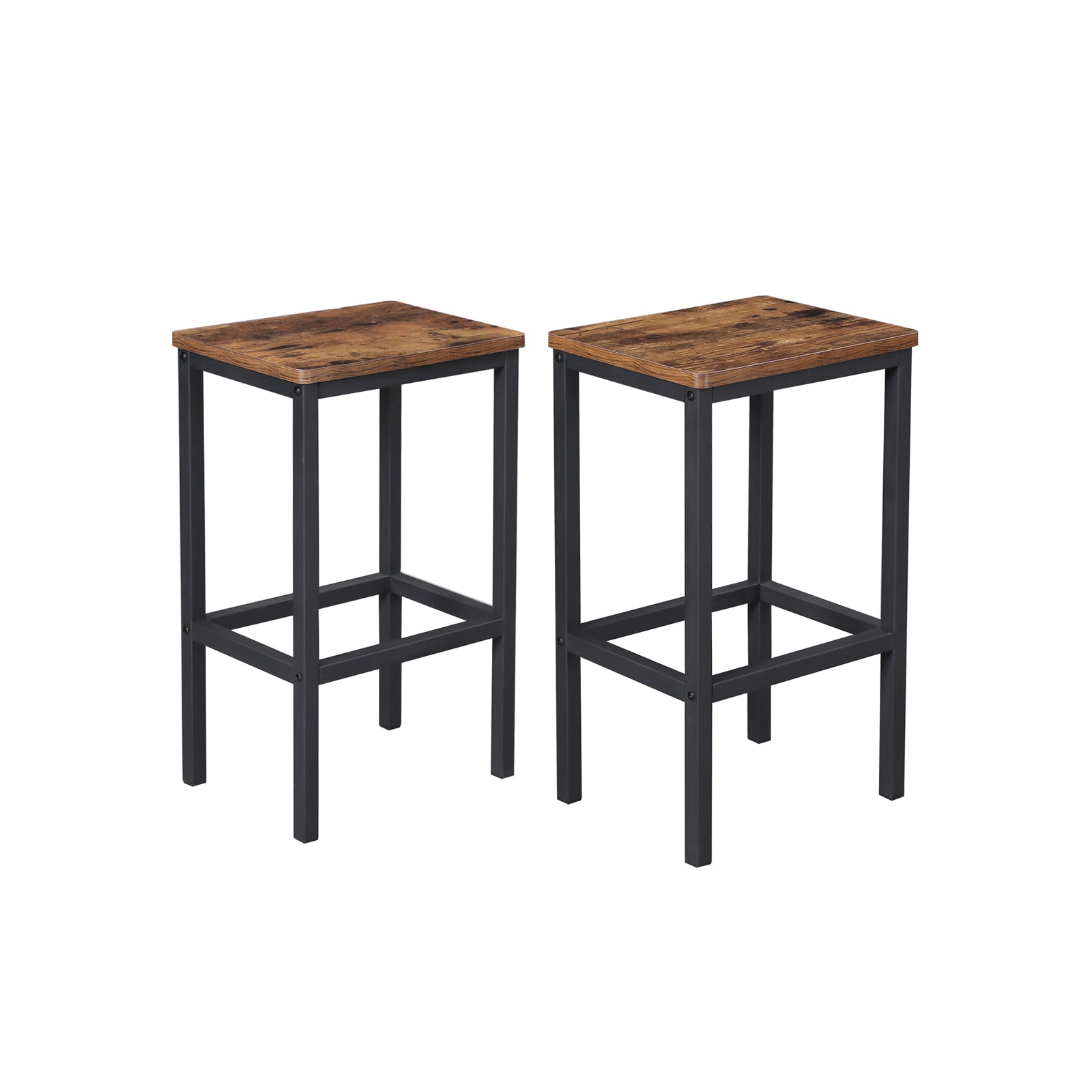 VASAGLE Set of 2 Industrial Bar Stools - Intensery