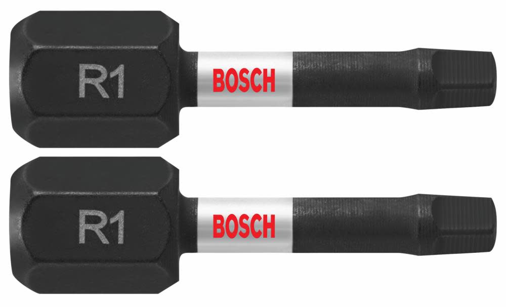 Bosch 2 pc. Impact Tough 1 In.Square #1 Insert Bits ITSQ1102 from Bosch - Intensery