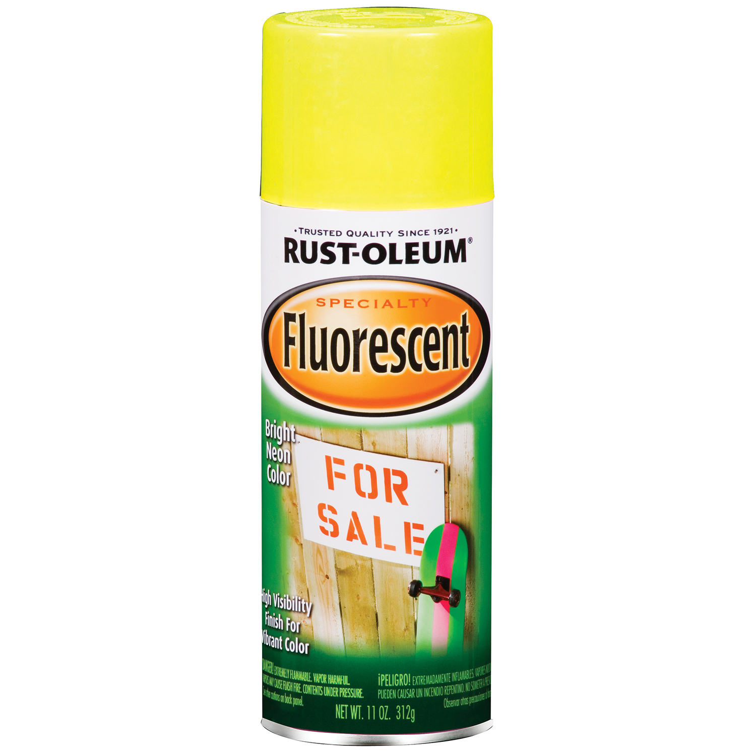 Rust-Oleum Specialty Fluorescent Yellow Spray Paint 11 oz - Intensery
