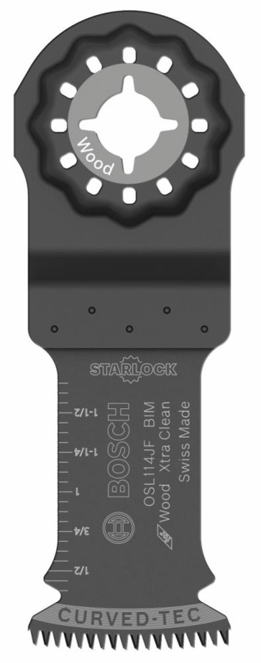 Bosch 1-1/4 In. Starlock Oscillating Multi Tool Bi-Metal Xtra-clean Clean Plunge Cut Blade OSL114JF from Bosch - Intensery