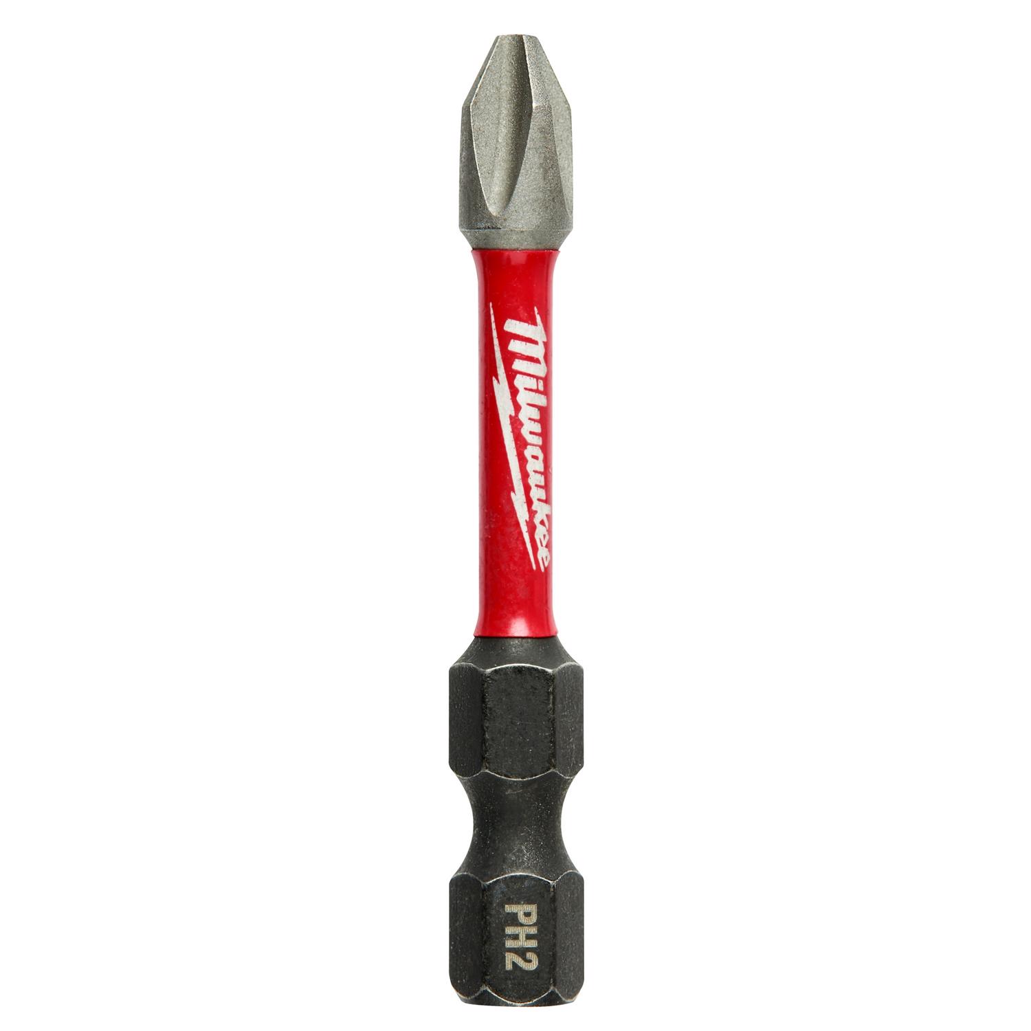 Milwaukee Shockwave Phillips #2 X 2 in. L Impact Driver Bit Set Alloy Steel 5 pk - Intensery