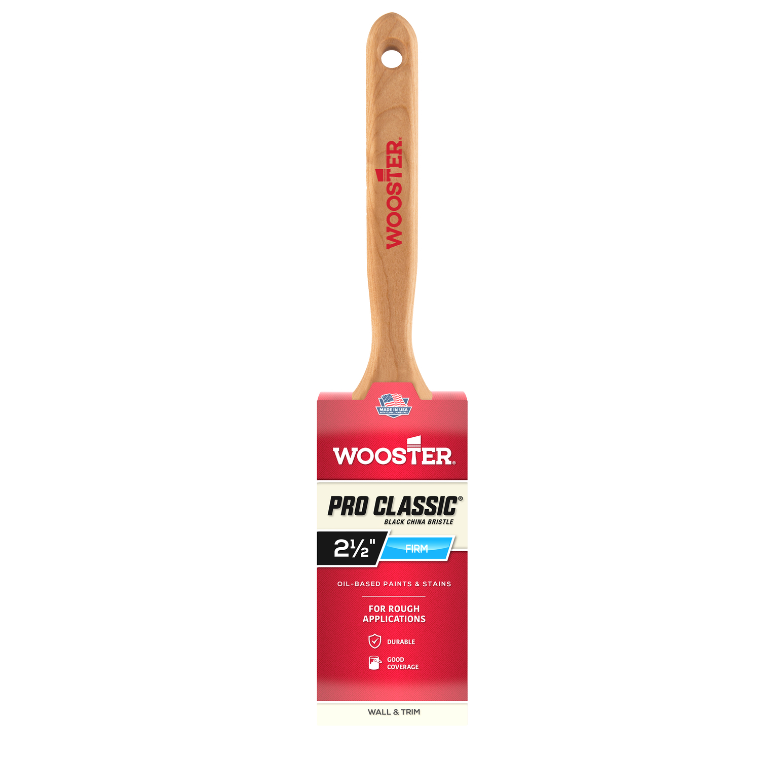 Wooster Cutter 2-1/2 in. Firm Flat Paint Brush - Intensery
