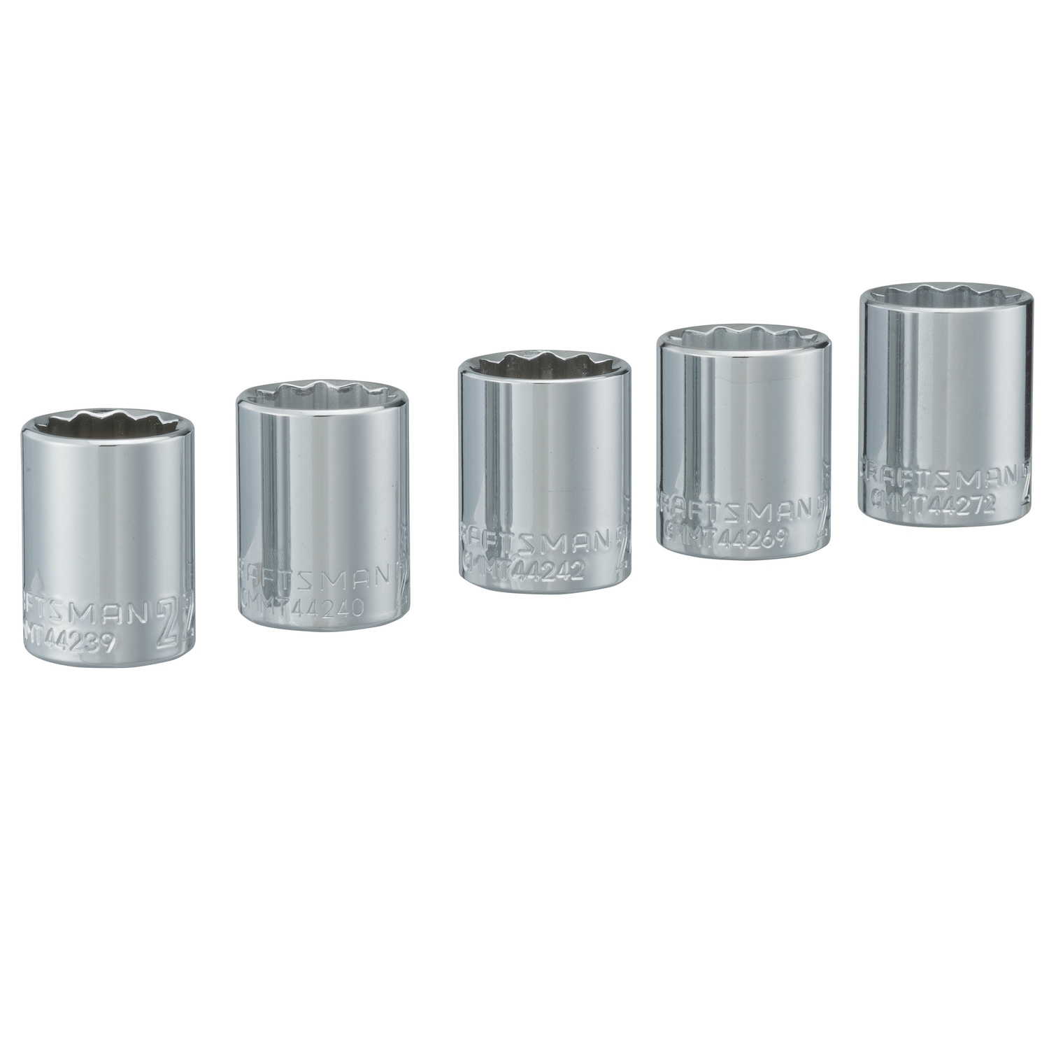 Craftsman 26 mm X 1/2 in. drive Metric 12 Point Socket Set 5 pc - Intensery