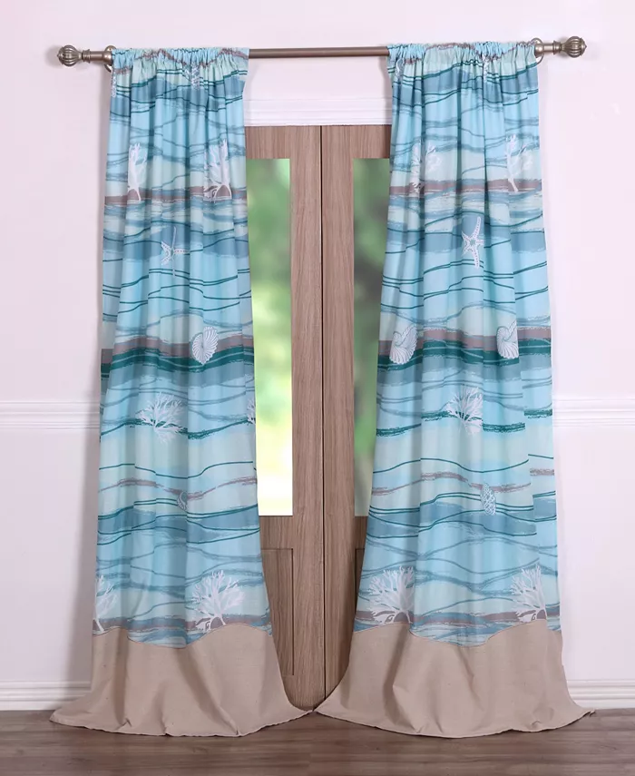 Greenland Home Fashions Maui Window Panel Pair - Intensery