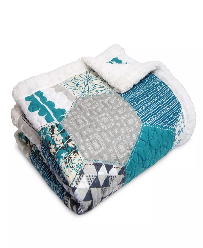 Lush Dandeacutecor Briley Sherpa Throw Blanket - Intensery