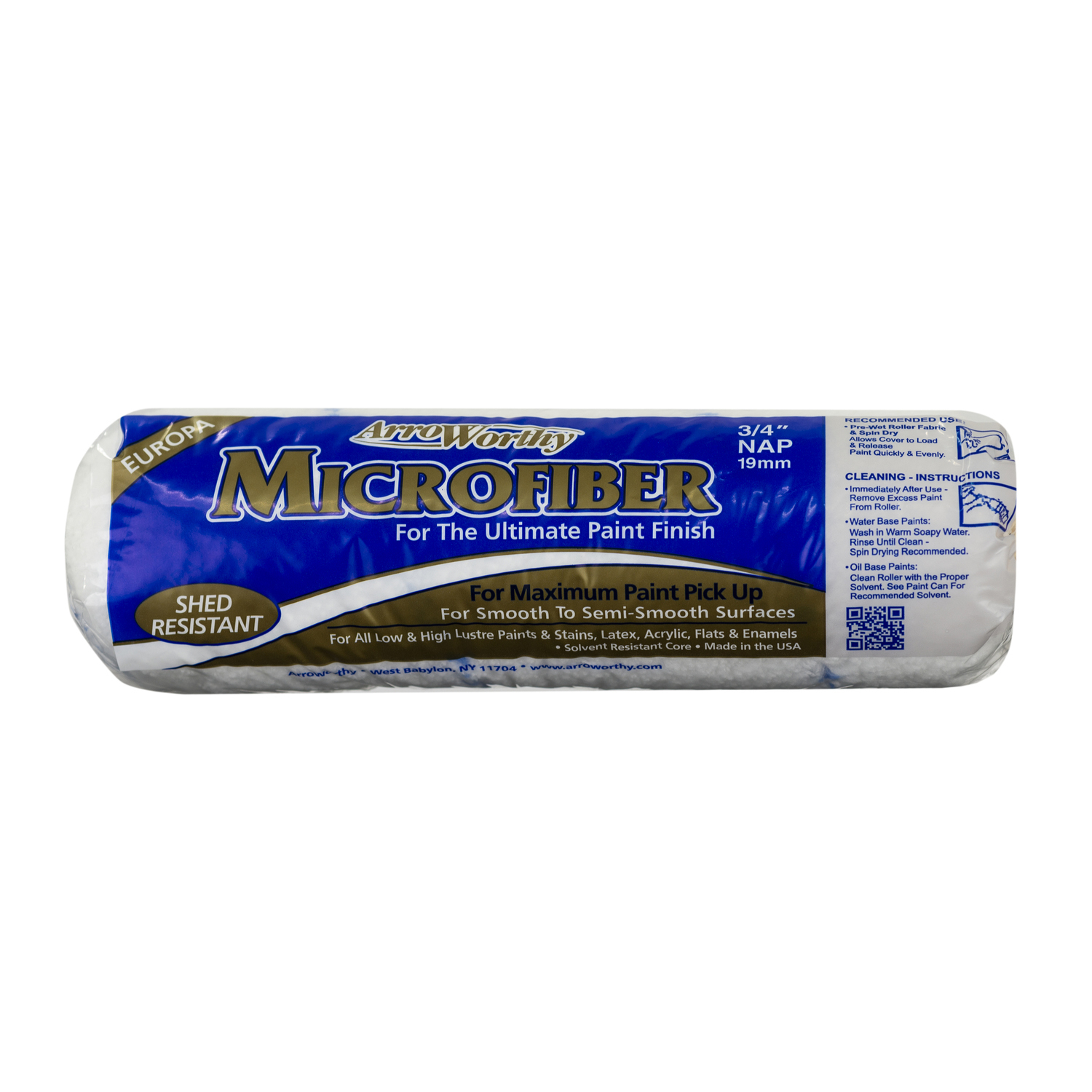 Arroworthy Microfiber 9 in. W X 3/4 in. Paint Roller Cover 1 pk - Intensery