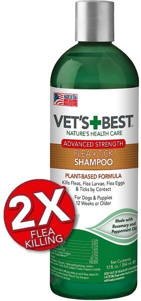 Vet's Best Advanced Strength Flea and Tick Dog Shampoo - Intensery