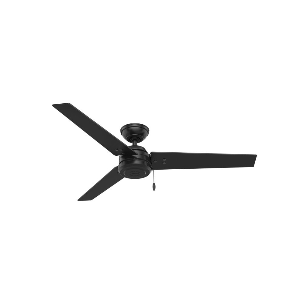 Hunter Cassius Ceiling Fan 52 Matte Black/Grey Walnut Stripe - Intensery