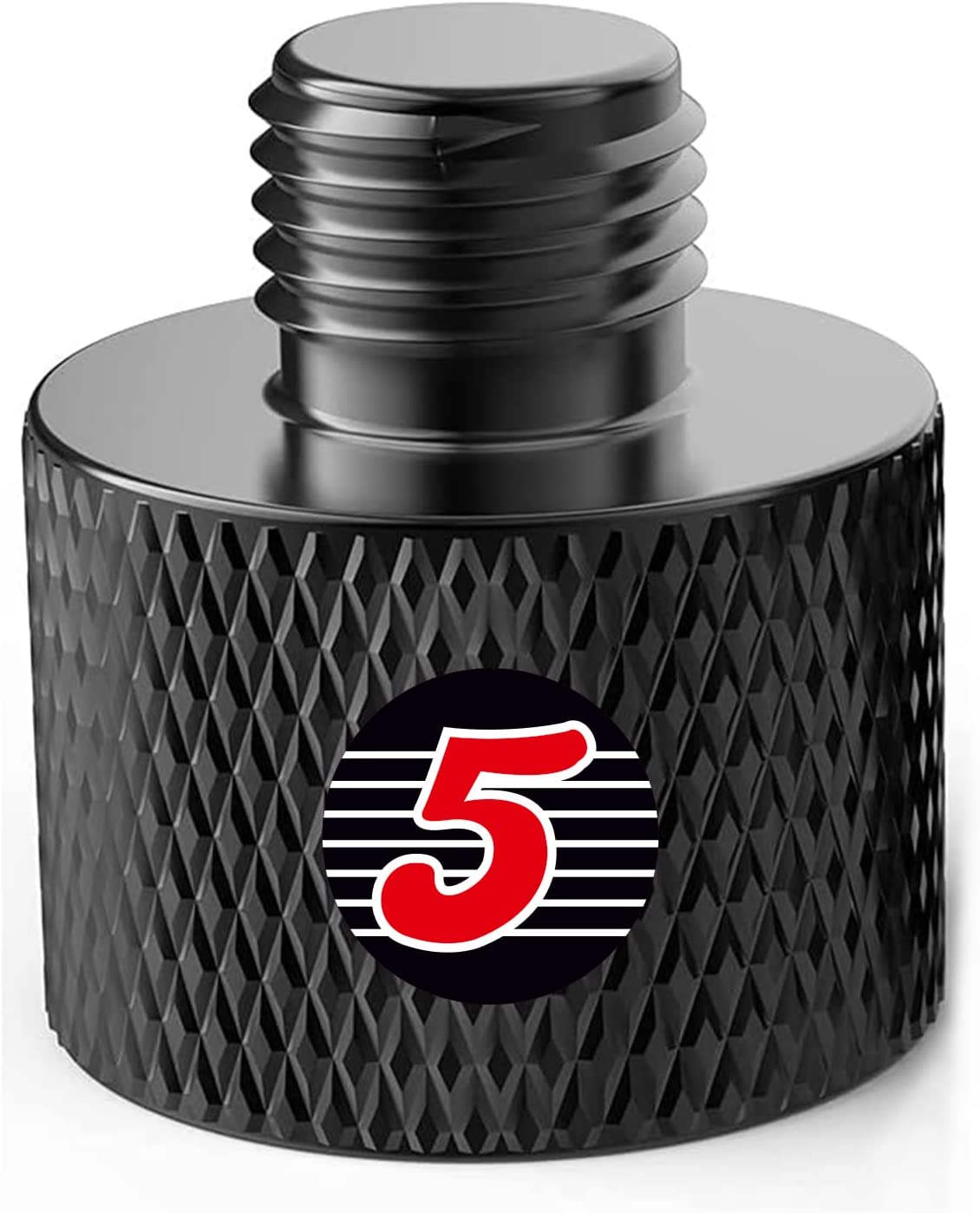 5Core Mic Stand Adapter Aluminum 5/8 Female to 3/8 Male Screw for Mic Clips MS ADP M BLK 5838 1PC - Intensery