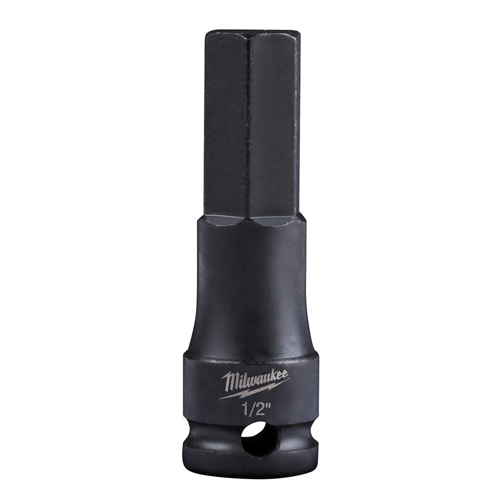 Milwaukee SHOCKWAVE Lineman's 3/8 in. Drive 1/2 in. Hex Bit Socket 49-66-5154 from Milwaukee - Intensery