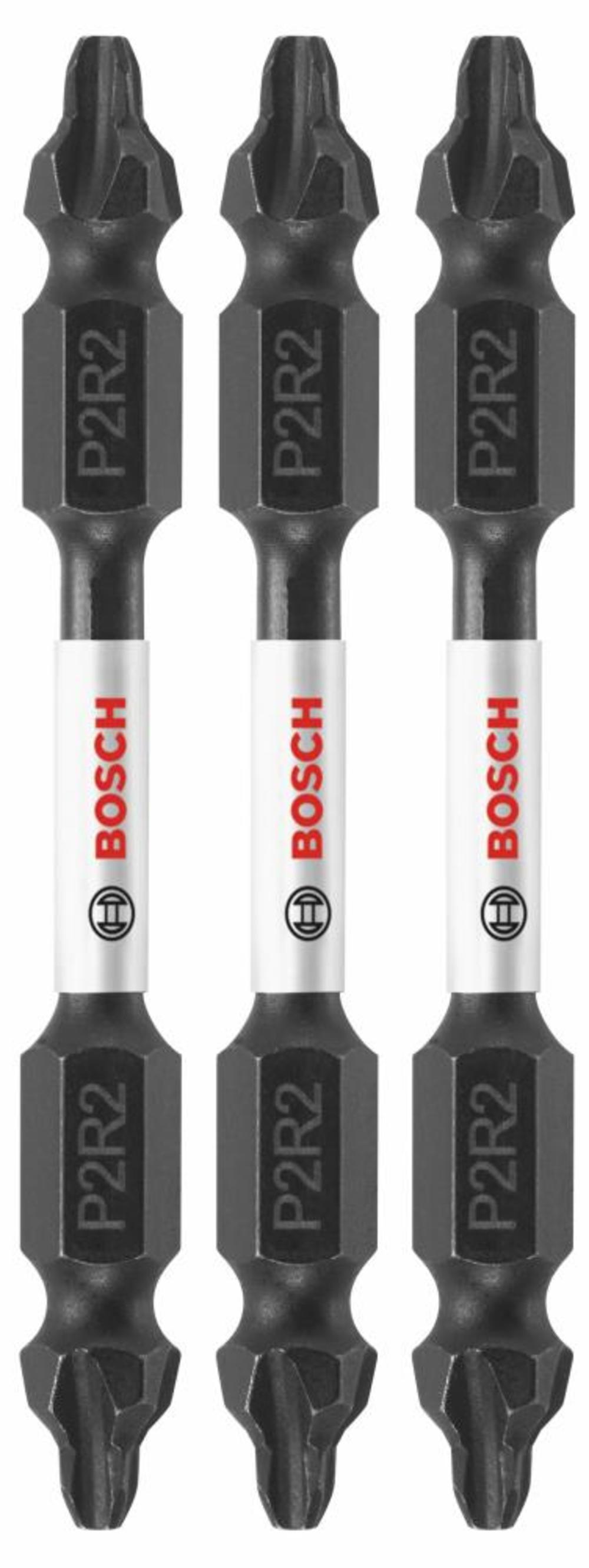 Bosch 3 pc. Impact Tough 2.5 In. Phillips/Square Double-Ended Bits ITDEP2R22503 from Bosch - Intensery