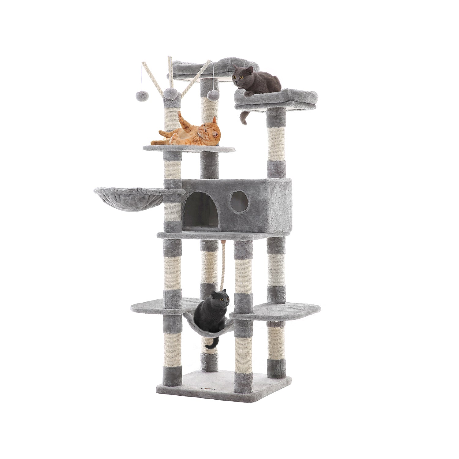 Feandrea Cat Activity Center with HammockLight Gray - Intensery