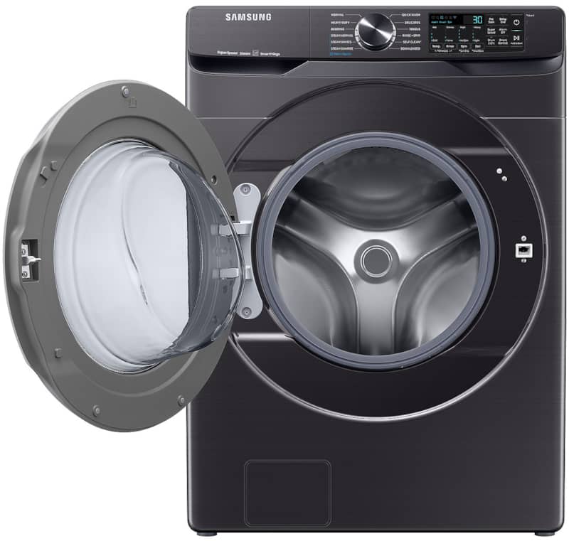 5 Cu. Ft. Brushed Black Extra-Large Capacity Smart Front Load Washer With Super Speed Wash - Intensery