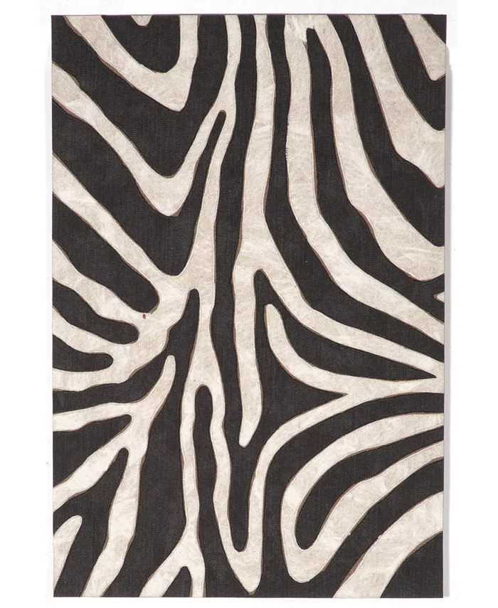 Liora Manne' Visions I Zebra 2' x 3' Outdoor Area Rug - Intensery