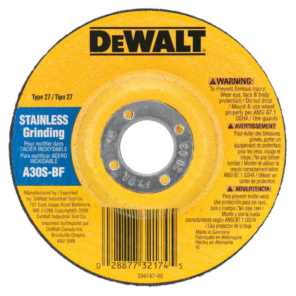 DEWALT 7 In. Steel Grinding Wheel DW8417 from DEWALT - Intensery