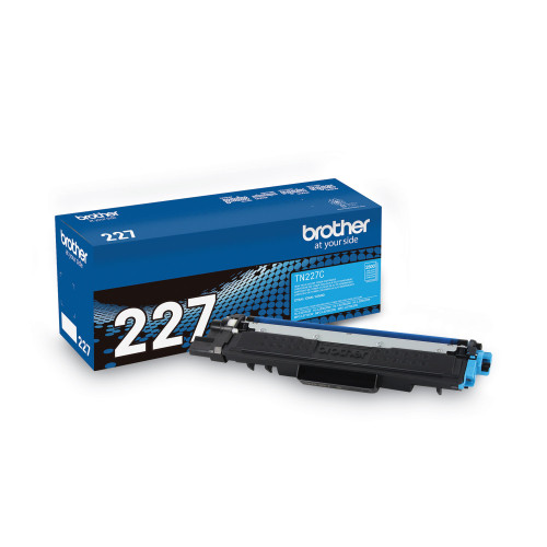 Brother TN227C High-Yield Toner， 2，300 Page-Yield， Cyan - Intensery