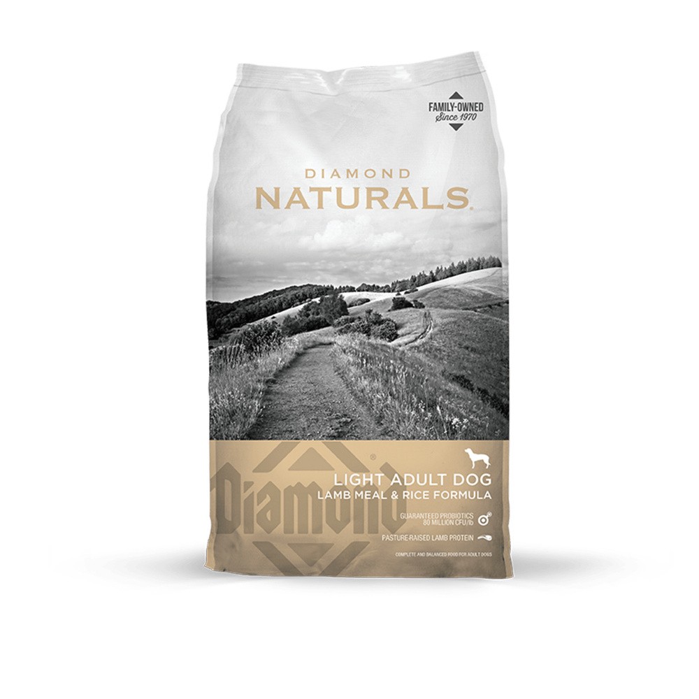 Diamond Naturals  Lamb Meal  Rice Formula Light Adult Dry Dog Food (30 lb) - Intensery