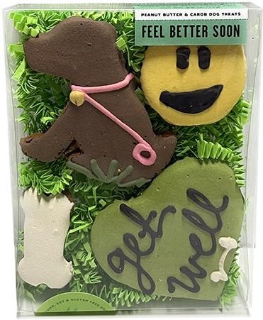 Bubba Rose Biscuit Co. Natural Peanut Butter Flavored Feel Better Soon Crunchy Dog Treats， 4 count - Intensery